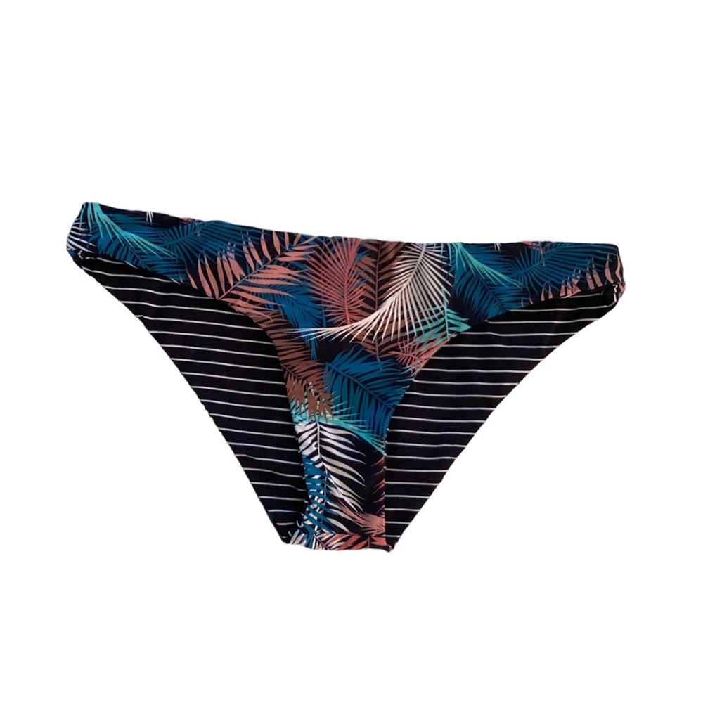 Carve Designs Sanitas reversible swim bottoms bikini low rise Black Medium
